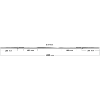 Viking Halterstang voor thuisgebruik - 165 cm - met schuifklemmen - ideaal voor fitness Viking Halterstang voor thuisgebruik - 165 cm - met schuifklemmen - ideaal voor fitness
