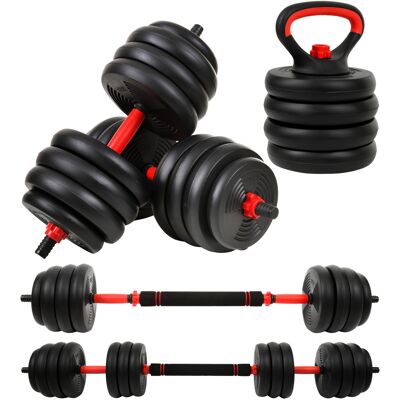 Viking Halterset - Dumbbellset - 40 kg verstelbaar met kettlebell Viking Halterset - Dumbbellset - 40 kg verstelbaar met kettlebell