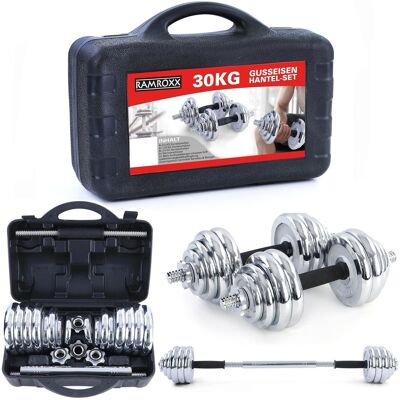Viking Professionele Dumbell Set 30 kg - Veelzijdige Halterset voor Thuis Fitness Viking Professionele Dumbell Set 30 kg - Veelzijdige Halterset voor Thuis Fitness