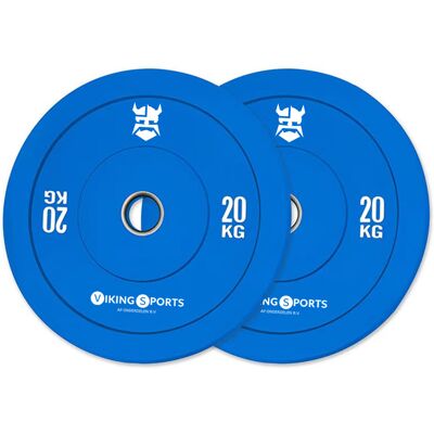 Viking Duurzame rubberen halterschijf 20 kg - Geschikt voor intensieve trainingen Viking Duurzame rubberen halterschijf 20 kg - Geschikt voor intensieve trainingen