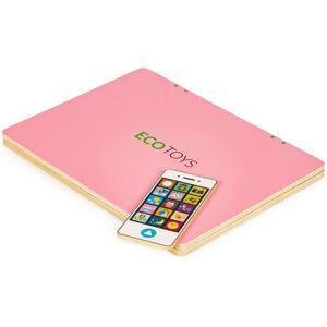 Viking Houten speelgoed laptop voor kinderen roze educatief speelgoed vanaf 3 jaar Viking Houten speelgoed laptop voor kinderen roze educatief speelgoed vanaf 3 jaar