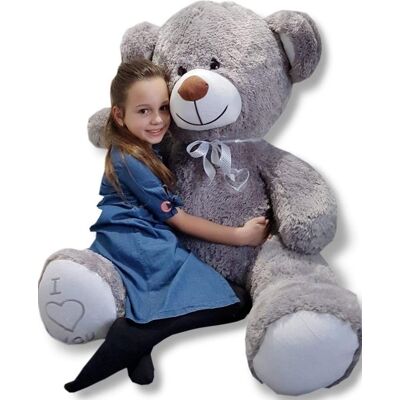 Viking Grote knuffelbeer 160 cm met geborduurd hartje - Perfect Valentijnscadeau Viking Grote knuffelbeer 160 cm met geborduurd hartje - Perfect Valentijnscadeau