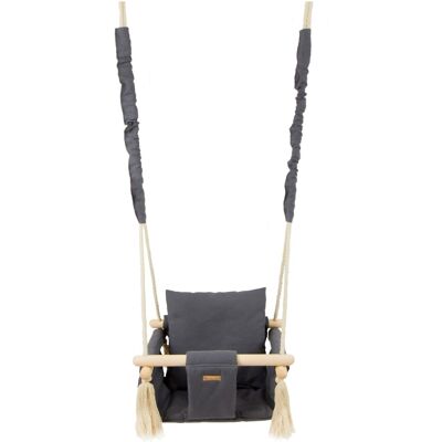 Viking Veilige Baby Schommelstoel van 100% Katoen en Hout - Max. 20 kg Viking Veilige Baby Schommelstoel van 100% Katoen en Hout - Max. 20 kg