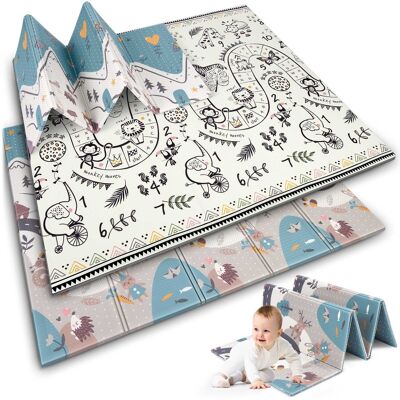 Viking Veilige speelmat voor baby’s - dubbelzijdig foam - 200x180cm - BPA-vrij Viking Veilige speelmat voor baby’s - dubbelzijdig foam - 200x180cm - BPA-vrij