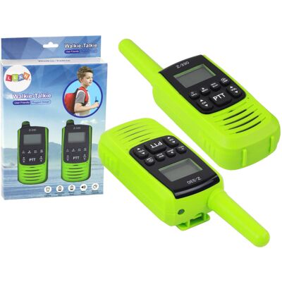 LEAN Toys Groene walkietalkie - voor kinderen - 3km bereik LEAN Toys Groene walkietalkie - voor kinderen - 3km bereik