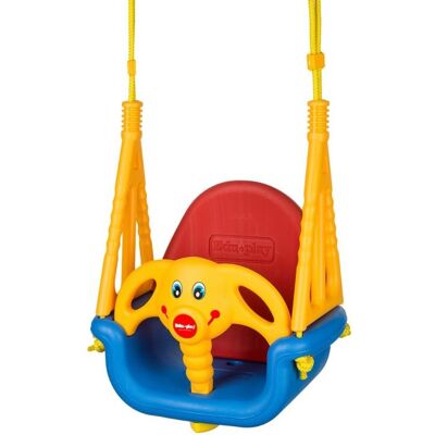 ECOTOYS Schommel - olifant - meegroei - tot 30 kg - geel, rood, blauw ECOTOYS Schommel - olifant - meegroei - tot 30 kg - geel, rood, blauw