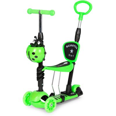 ECOTOYS Kinderstep - 57 cm - 5-in-1 - groen ECOTOYS Kinderstep - 57 cm - 5-in-1 - groen