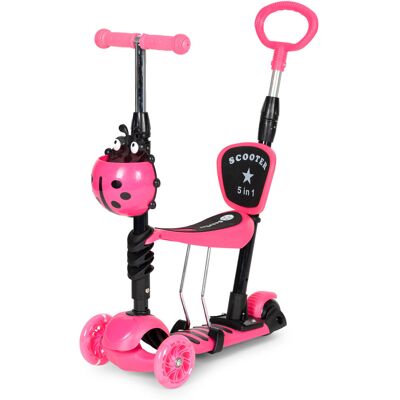 ECOTOYS Kinderstep - 57 cm - 5-in-1 - roze ECOTOYS Kinderstep - 57 cm - 5-in-1 - roze