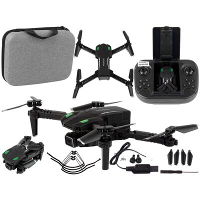 LEAN Toys Drone - met camera - 13x13x4cm - 2,4 GHz - zwart LEAN Toys Drone - met camera - 13x13x4cm - 2,4 GHz - zwart