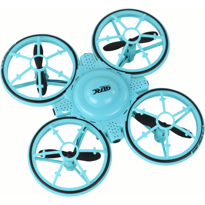 LEAN Toys Drone - 12x2x12cm - met bedieningsband - blauw - vanaf 14 jaar LEAN Toys Drone - 12x2x12cm - met bedieningsband - blauw - vanaf 14 jaar