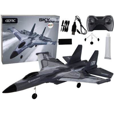 LEAN Toys RC vliegtuig - 0,5 m/sec - tot 200m - 2,4G - 40x5x31cm - grijs LEAN Toys RC vliegtuig - 0,5 m/sec - tot 200m - 2,4G - 40x5x31cm - grijs