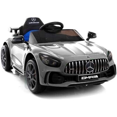 LEAN Toys Mercedes GTR - elektrische kinderauto - zilver LEAN Toys Mercedes GTR - elektrische kinderauto - zilver
