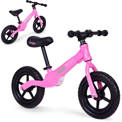 ECOTOYS Loopfiets - roze - 47 x 86 x 51 cm - 3+ jaar ECOTOYS Loopfiets - roze - 47 x 86 x 51 cm - 3+ jaar