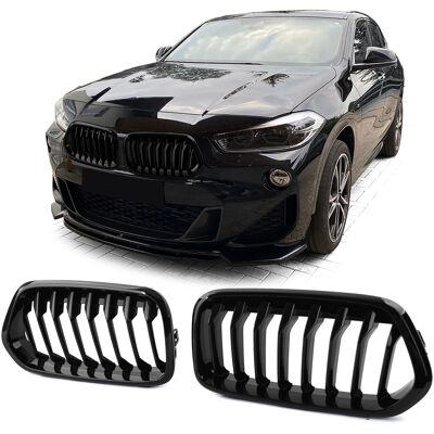 CPO Grill Nieren - BMW X2 F39 - Sportieve Look - Zwart Glans CPO Grill Nieren - BMW X2 F39 - Sportieve Look - Zwart Glans
