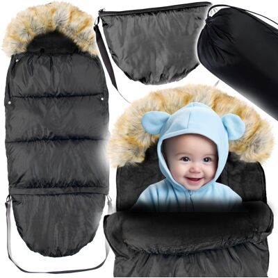Starky Voetenzak voor kinderwagen - incl. tas - 110x45 cm Starky Voetenzak voor kinderwagen - incl. tas - 110x45 cm