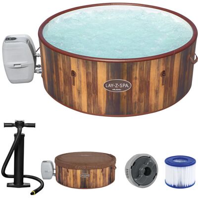 Opblaasbare jacuzzi - Bestway Lay-Z-Spa - 180x66 cm - houtlook Opblaasbare jacuzzi - Bestway Lay-Z-Spa - 180x66 cm - houtlook