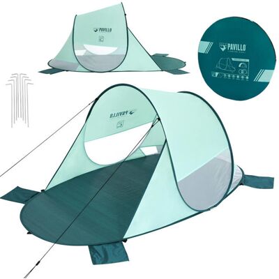 Bestway Pop up strandtent - 200x120x90 cm - met UV-bescherming - groen Bestway Pop up strandtent - 200x120x90 cm - met UV-bescherming - groen