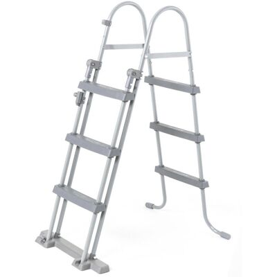 CPO Bestway - zwembadtrap - opklapbaar - 107 cm - grijs CPO Bestway - zwembadtrap - opklapbaar - 107 cm - grijs