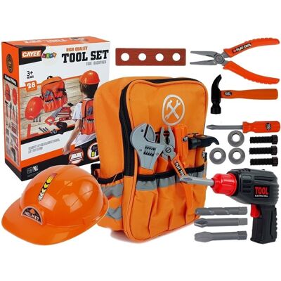 Viking Choice Kinder gereedschapset rugzak oranje - doe-het-zelf speelgoed Viking Choice Kinder gereedschapset rugzak oranje - doe-het-zelf speelgoed