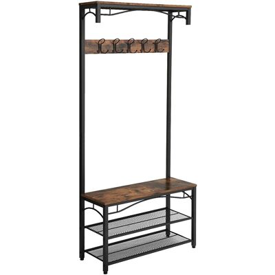 Viking Choice Garderoberek - industrieel - met kapstok - 80x30x178,5 cm Viking Choice Garderoberek - industrieel - met kapstok - 80x30x178,5 cm