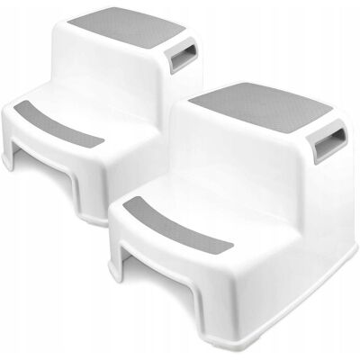Viking Choice Opstapje - opstapkrukje - kinderkrukje - 2 stuks - wit Viking Choice Opstapje - opstapkrukje - kinderkrukje - 2 stuks - wit