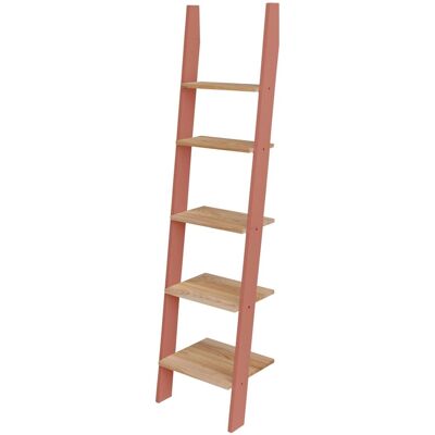 Viking Choice Ashme Ladderplank, Antiek Roze, 180cm Hoog, 5 Planken FSC100% en FSCMIX Gecertificeerd Viking Choice Ashme Ladderplank, Antiek Roze, 180cm Hoog, 5 Planken FSC100% en FSCMIX Gecertificeerd