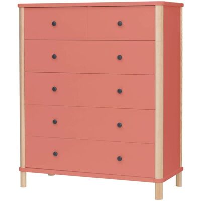 Viking Choice Big Boy Ladekast 113 cm Antiek Roze Viking Choice Big Boy Ladekast 113 cm Antiek Roze