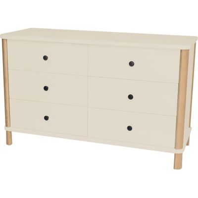 Viking Choice Ladekast Ashme 6 lades Hoogte 70 cm Breedte 114 cm Diepte 45 cm Essenhout & MDF Viking Choice Ladekast Ashme 6 lades Hoogte 70 cm Breedte 114 cm Diepte 45 cm Essenhout & MDF