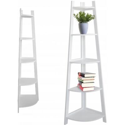 Chomik Hoekkast wit - 5 planken - 52x34x150cm Chomik Hoekkast wit - 5 planken - 52x34x150cm