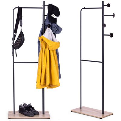ModernHome Kledingrek - zwart - metaal - 167 x 60 x 30 cm ModernHome Kledingrek - zwart - metaal - 167 x 60 x 30 cm
