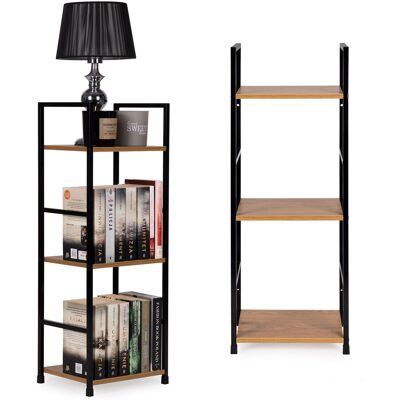 ECOTOYS Boekenrek - 3 planken - 80x29x23.5 cm - MDF + metaal ECOTOYS Boekenrek - 3 planken - 80x29x23.5 cm - MDF + metaal