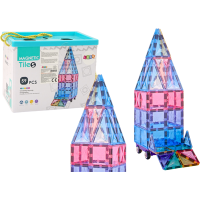 Viking Choice Magnetisch speelgoed - 59 stuks - praktische opbergdoos Viking Choice Magnetisch speelgoed - 59 stuks - praktische opbergdoos