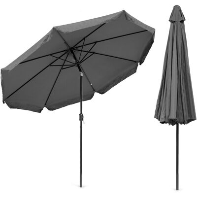 ECOTOYS Parasol - waterdicht polyester - kantelbaar - 300 cm - grijs ECOTOYS Parasol - waterdicht polyester - kantelbaar - 300 cm - grijs