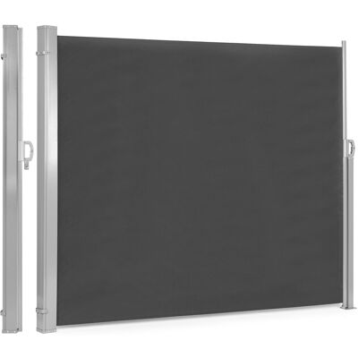 ECOTOYS Uittrekbaar windscherm - antraciet - 300x200 cm - terras & tuin ECOTOYS Uittrekbaar windscherm - antraciet - 300x200 cm - terras & tuin