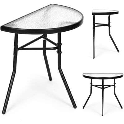 ECOTOYS Balkon tafeltje - gehard glas - 70 x 43 cm - weerbestendig ECOTOYS Balkon tafeltje - gehard glas - 70 x 43 cm - weerbestendig