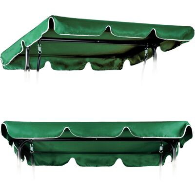 ECOTOYS Tuinschommel kap - groen - 147.5x229 cm - weerbestendig ECOTOYS Tuinschommel kap - groen - 147.5x229 cm - weerbestendig