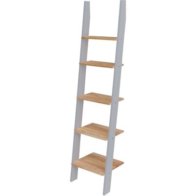 Ragaba Ashme Ladderplank - 5 planken, 180 cm hoogte, donkergrijs (S 4502-G) - FSC-gecertificeerd Ragaba Ashme Ladderplank - 5 planken, 180 cm hoogte, donkergrijs (S 4502-G) - FSC-gecertificeerd