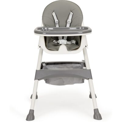ECOTOYS Kinderstoel - met verstelbare poten - 2-in-1 - grijs, wit ECOTOYS Kinderstoel - met verstelbare poten - 2-in-1 - grijs, wit