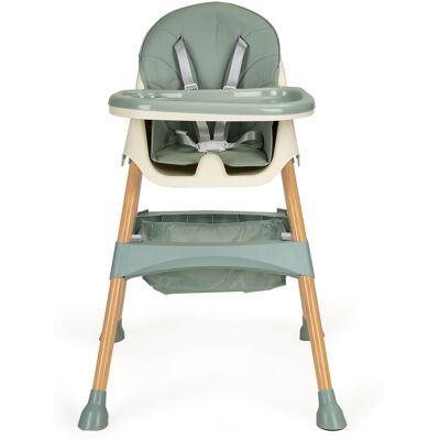 ECOTOYS Kinderstoel - verstelbare poten - 2-in-1 - zacht groen, hout ECOTOYS Kinderstoel - verstelbare poten - 2-in-1 - zacht groen, hout