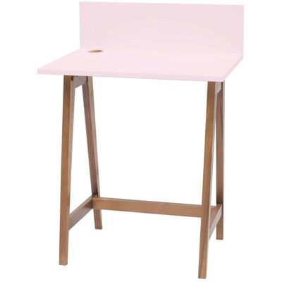 Ragaba Bureau Luka in roze Breedte 65 cm Eiken poten Ragaba Bureau Luka in roze Breedte 65 cm Eiken poten