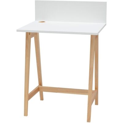 Ragaba Bureau Luka - Essenhouten poten, 65x50 cm, FSC-gecertificeerd Ragaba Bureau Luka - Essenhouten poten, 65x50 cm, FSC-gecertificeerd