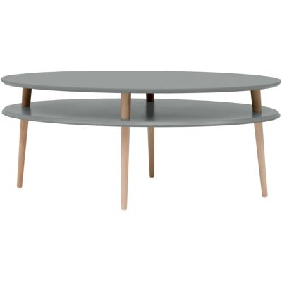 Ragaba Hoge salontafel Ovo - Donkergrijs Betongrijs - FSC gecertificeerd - 45x110x70cm Ragaba Hoge salontafel Ovo - Donkergrijs Betongrijs - FSC gecertificeerd - 45x110x70cm