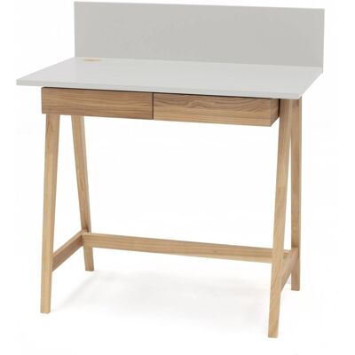 Ragaba Luka Bureau Lichtgrijs essenhouten poten & lade FSC gecertificeerd Ragaba Luka Bureau Lichtgrijs essenhouten poten & lade FSC gecertificeerd