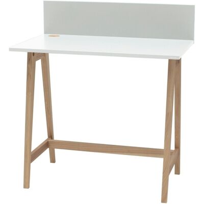 Viking Choice Luka Wit Bureau - Eschen Poten - 85x50x75 cm Viking Choice Luka Wit Bureau - Eschen Poten - 85x50x75 cm