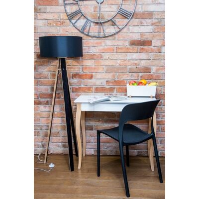 Ragaba Lillo Wit Bureau - Beukenhout Poten - 1 Lade - 65cm Breedte Ragaba Lillo Wit Bureau - Beukenhout Poten - 1 Lade - 65cm Breedte