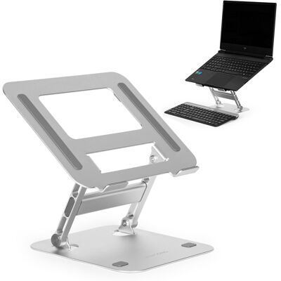 ECOTOYS Laptopstandaard verstelbaar - aluminium - opvouwbaar - 25x20x15cm ECOTOYS Laptopstandaard verstelbaar - aluminium - opvouwbaar - 25x20x15cm