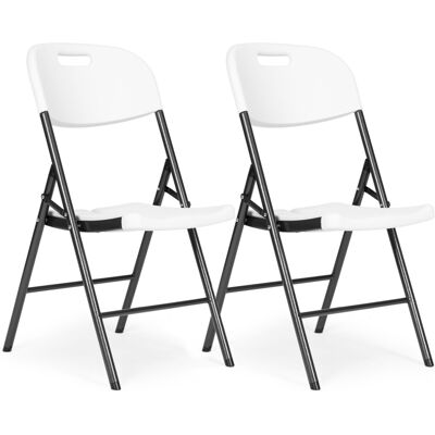 ECOTOYS Klapstoelen Action - wit - 45.5 x 54 x 87 cm - opvouwbaar ECOTOYS Klapstoelen Action - wit - 45.5 x 54 x 87 cm - opvouwbaar