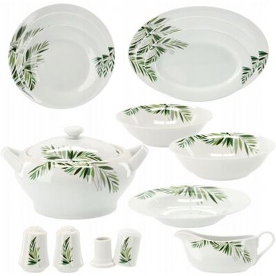 Chomik Cookline - serviesset - 12 personen - 49 delig - porselein Chomik Cookline - serviesset - 12 personen - 49 delig - porselein
