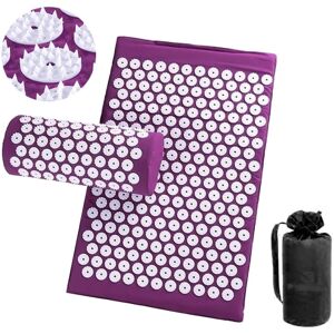Viking Choice Massagemat met acupressuur + Kussen + roller – Yogamat – Paars Viking Choice Massagemat met acupressuur + Kussen + roller – Yogamat – Paars