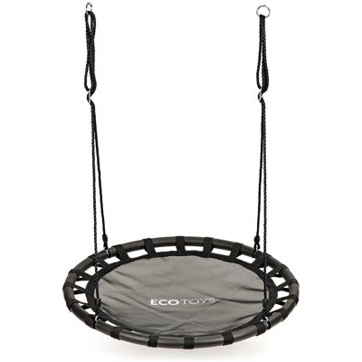 ECOTOYS Nestschommel - nest schommel - 100 cm - tot 100 kg - zwart ECOTOYS Nestschommel - nest schommel - 100 cm - tot 100 kg - zwart